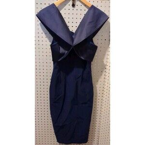 Vesper Blue Dress Size 10 Sleeveless Formal Evening Wedding